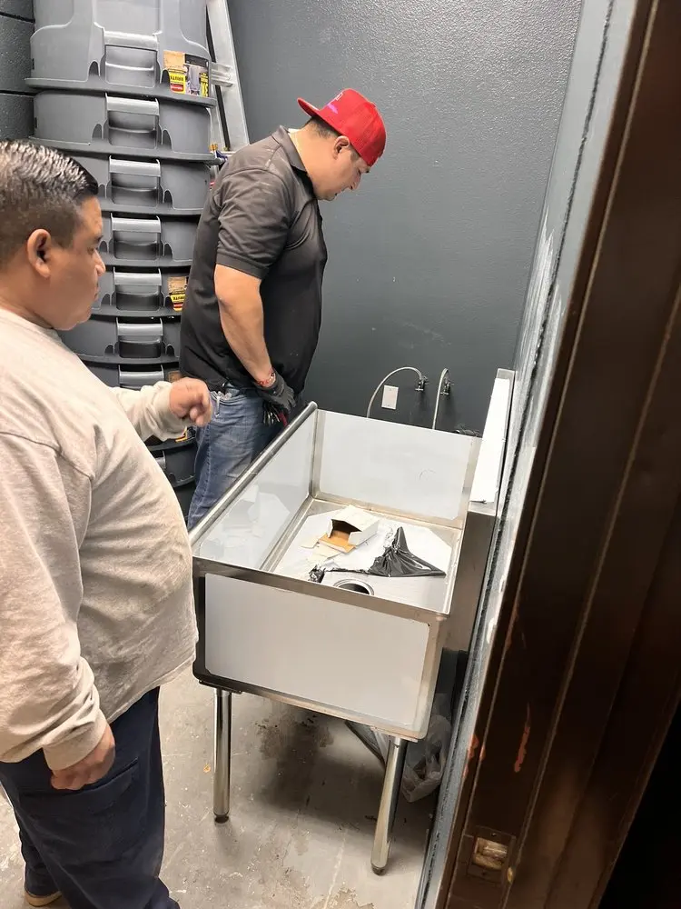 Commercial plumbing and sink installation in Sunnyside East