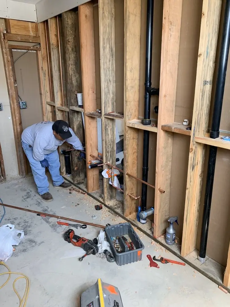 Commercial rough-in plumbing for Water Heater Replacement in Sunnyside East
